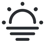 Sun Fog SVG Icon